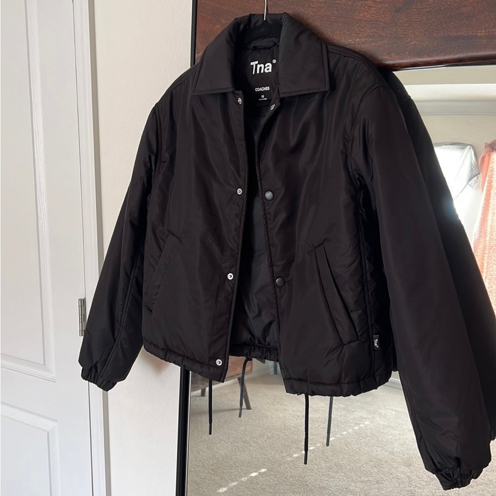 Aritzia TNA Short Coaches Jacket Black XS/S